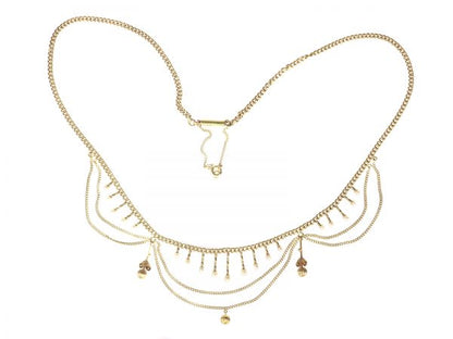 Antique Victorian Seed Pearl Gold Bow Necklace