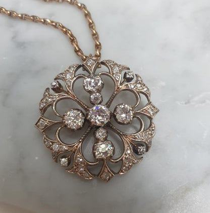 Antique Victorian Diamond Pendant