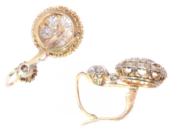 Vintage Art Deco Diamond Drop Earrings, c.1930s