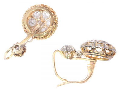 Vintage Art Deco Diamond Drop Earrings, c.1930s