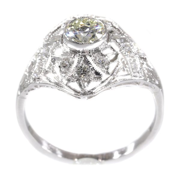 Antique Edwardian Diamond Platinum Ring