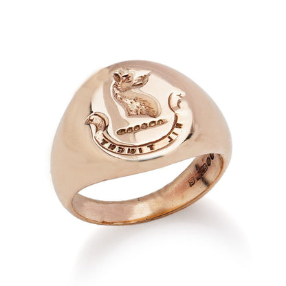 Vintage gold signet ring.