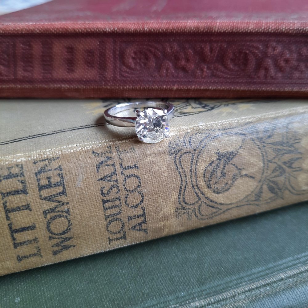 1.85ct Diamond Solitaire Engagement Ring in 18ct White Gold