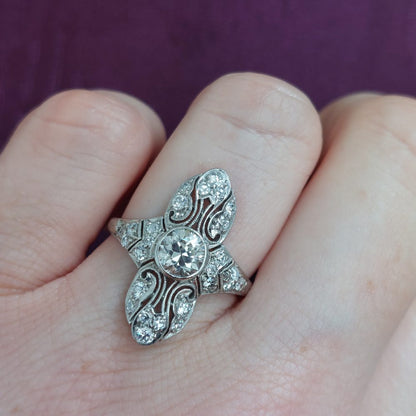 Art Deco diamond ring London UK