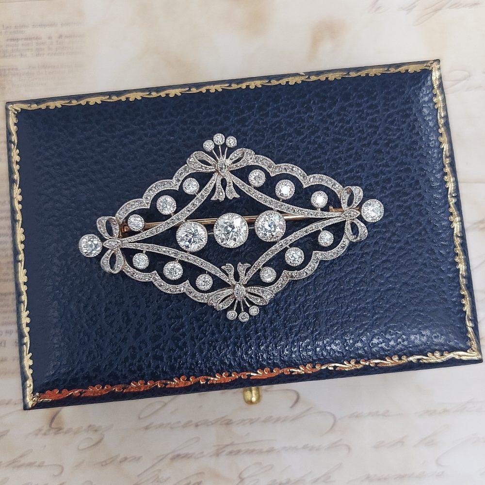 Antique Vintage jewellery Edwardian Old Cut Diamond