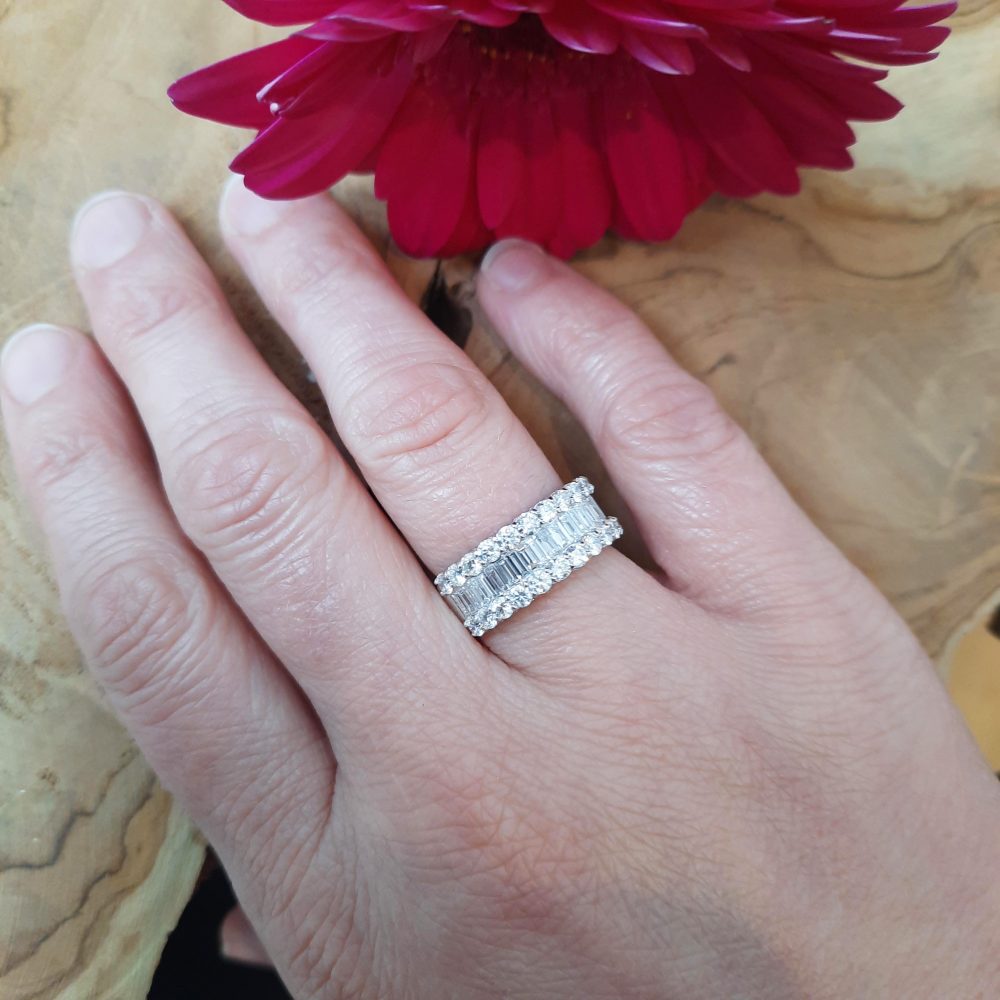 2.15ct Brilliant and Baguette Diamond Dress Ring