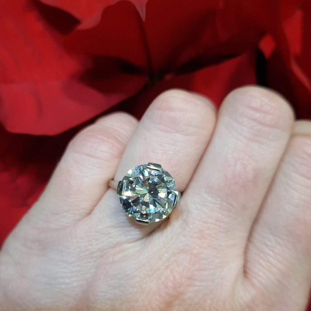 7.49ct Diamond Solitaire Engagement Ring, GIA Certificate H VVS2