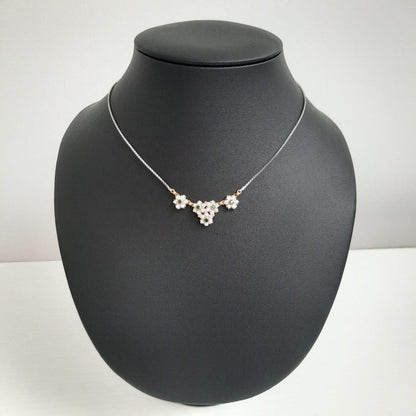 Vintage Buccellati Primavera Diamond and Emerald Floral Cluster Necklace