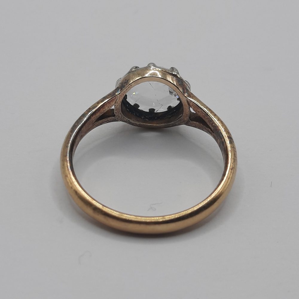 Antique 0.70ct Rose Cut Diamond Ring