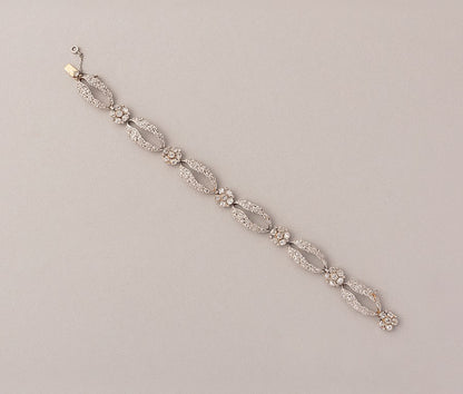 Edwardian 18ct Gold & Platinum Bracelet with Diamonds