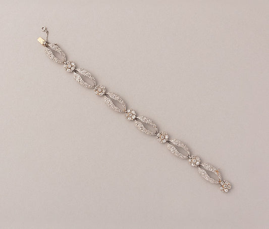 Edwardian 18ct Gold & Platinum Bracelet with Diamonds