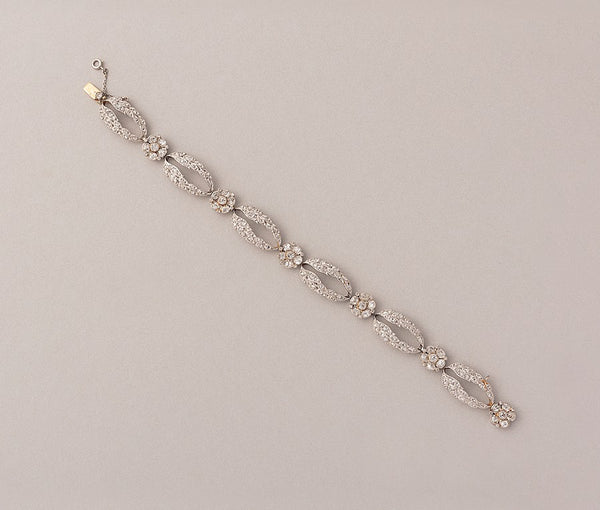 Edwardian 18ct Gold & Platinum Bracelet with Diamonds