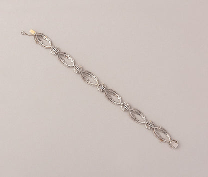 Edwardian 18ct Gold & Platinum Bracelet with Diamonds