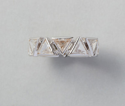 Modern 18ct White Gold Diamond Eternity Ring 5.00ct