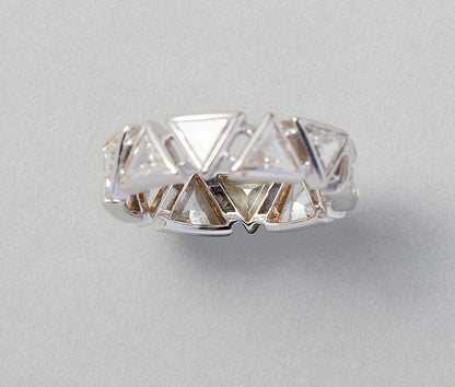 Modern 18ct White Gold Diamond Eternity Ring 5.00ct