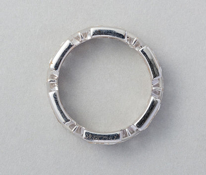 Modern 18ct White Gold Diamond Eternity Ring 5.00ct