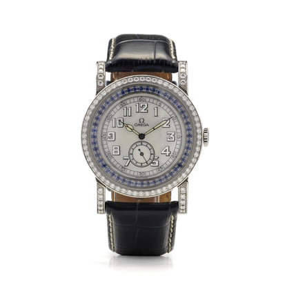 Omega Aquarella 5772.71.56 Steel and Gold Watch Diamonds, Box and Papers