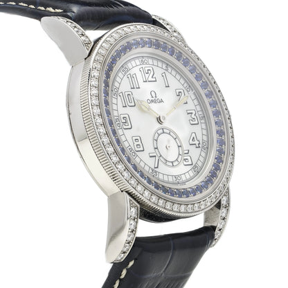 Omega Aquarella 5772.71.56 Steel and Gold Watch Diamonds, Box and Papers