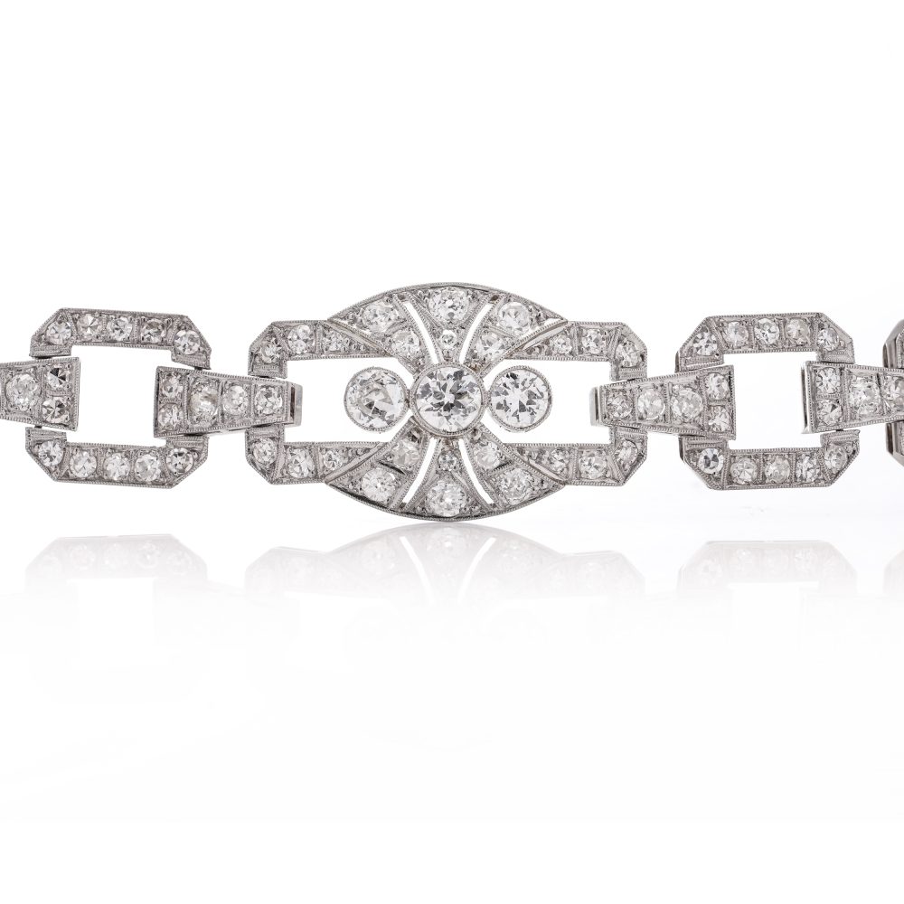 Old cut diamond bracelet Fine Jewellery UK
