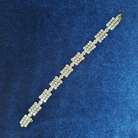 French Art Deco Diamond Bracelet in Platinum, 12 carats