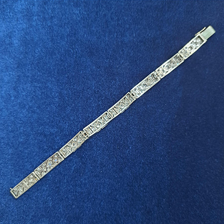 Art Deco Diamond Panel Bracelet