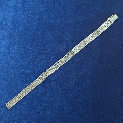 Art Deco Diamond Panel Bracelet