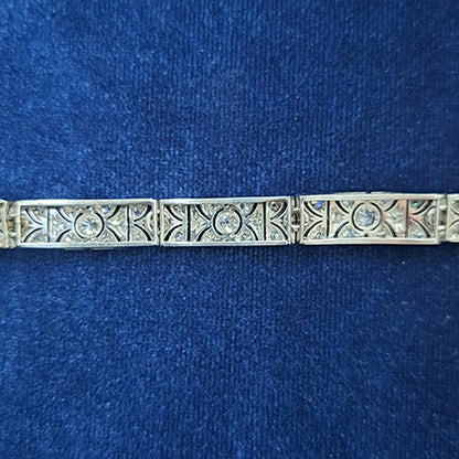 Art Deco Diamond Panel Bracelet