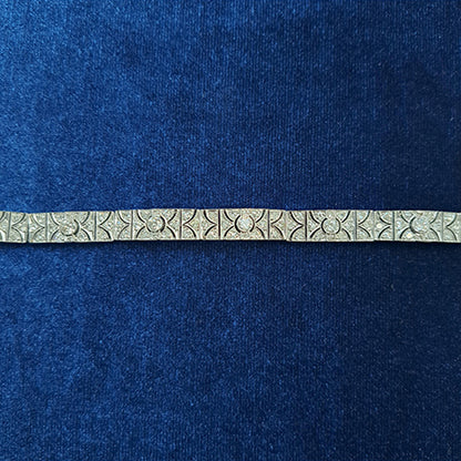 Art Deco Diamond Panel Bracelet