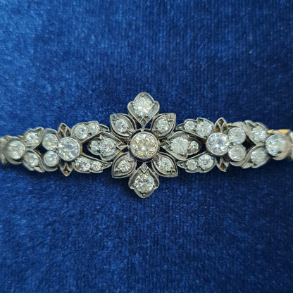 Antique Old Cut Diamond Bracelet, 6.00 carats