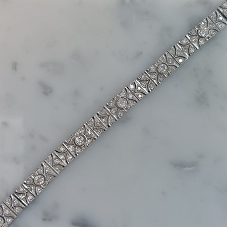 Art Deco Diamond Panel Bracelet