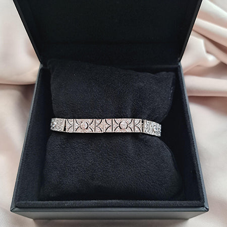 Art Deco Diamond Panel Bracelet