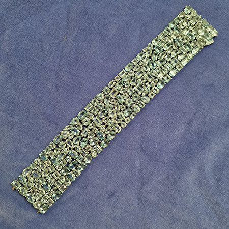 Aquamarine Wide Cuff Bracelet, 74.34 carats