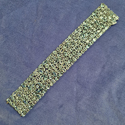 Aquamarine Wide Cuff Bracelet, 74.34 carats