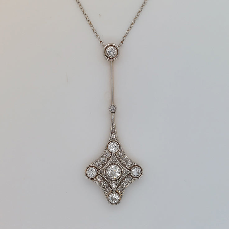 Belle Epoque Diamond Pendant in 18ct Gold