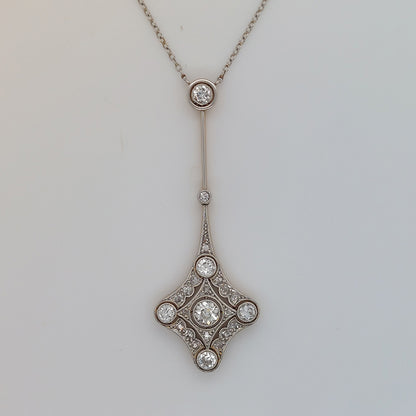 Belle Epoque Diamond Pendant in 18ct Gold