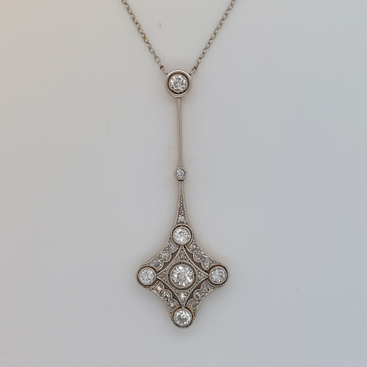 Belle Epoque Diamond Pendant in 18ct Gold