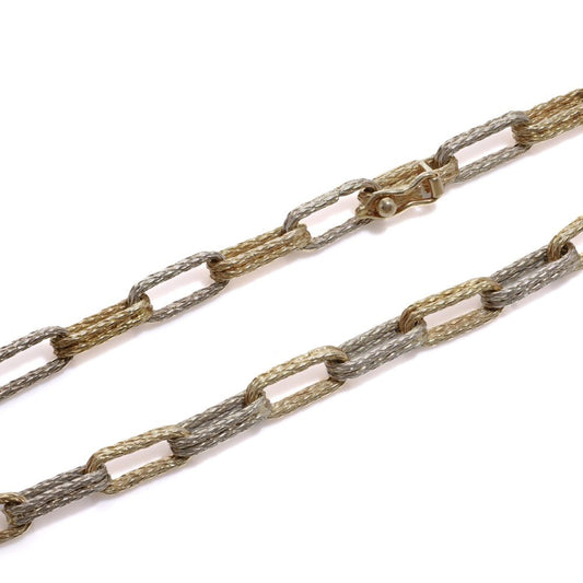 Link chain bracelet in gold