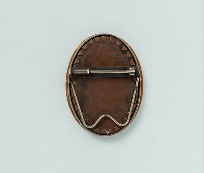 Georgian 18ct Micro Mosaic Dog Brooch