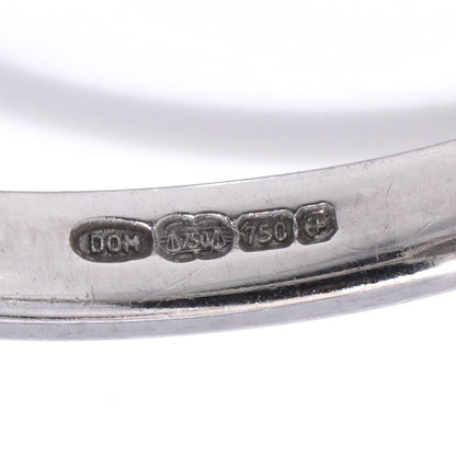 Vintage white gold flower head diamond cluster ring.