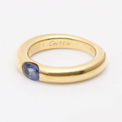 Cartier sapphire ring in gold .