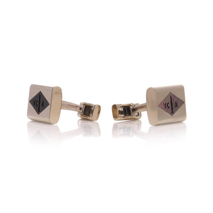 Van Cleef & Arpels 18 Carat Yellow Gold Mother Of Pearl Cufflinks