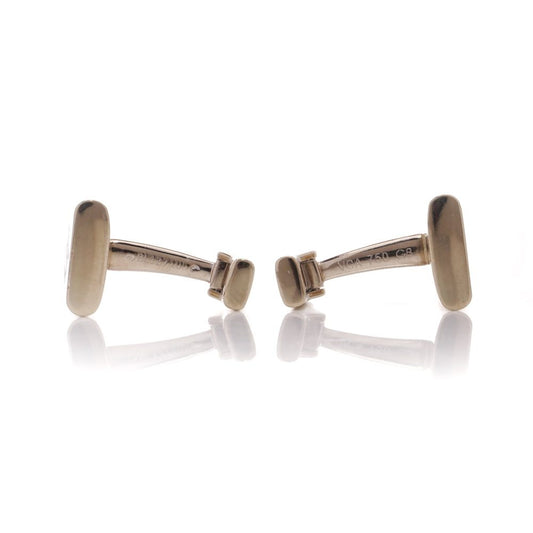 Van Cleef & Arpels 18 Carat Yellow Gold Mother Of Pearl Cufflinks