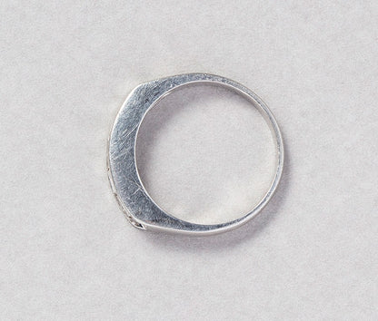 Modern Platinum Five Stone Diamond Ring