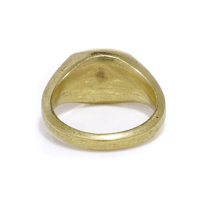 Antique Roman 22ct Gold Carnelian Intaglio Signet Ring, Roman intaglio carved from carnelian depicting Cupid riding a lion Mounted in a 19th century 22ct yellow gold shank