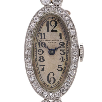 Audemars Piguet Art Deco Platinum Diamond Cocktail Watch