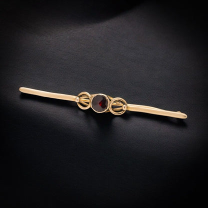 Antique Faberge brooch in gold. 