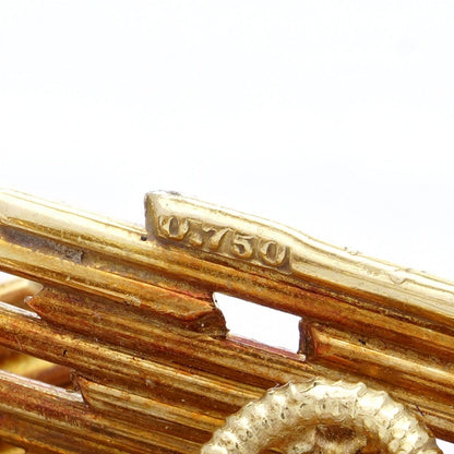 Yellow and white gold earrings with diamonds.