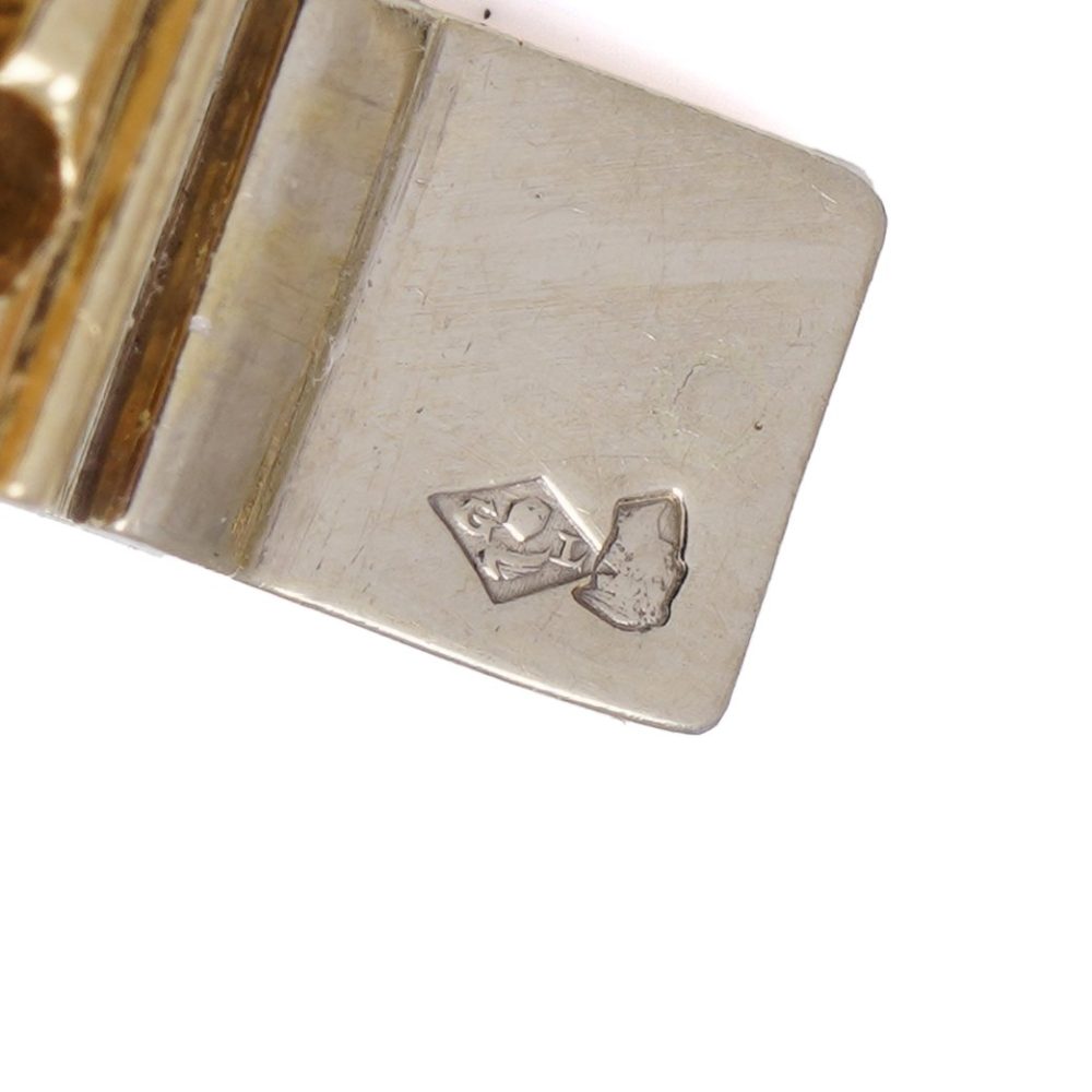 Van Cleef & Arpels gold and diamond link bracelet.