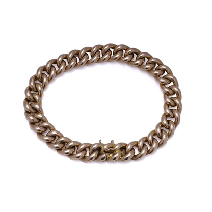 Victorian gold curb link bracelet. 