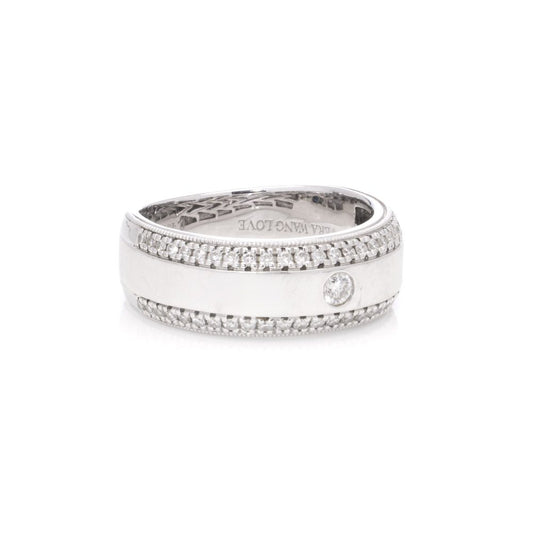 Vera Wang Love Diamond Ring In 18 Carat White Gold